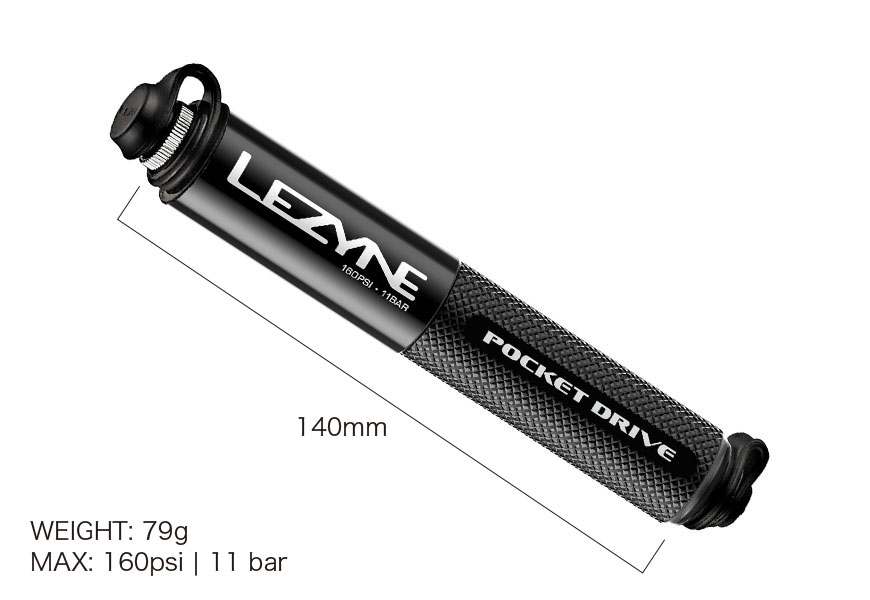 LEZYNE コンパクトx ハイプレッシャーで使える POCKET DRIVE 新登場